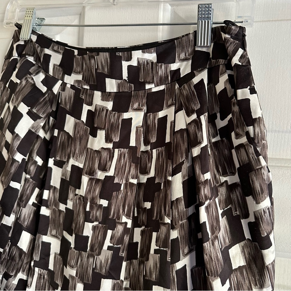Lafayette 148 New York Graphic Brush Stroke Pocket Pencil Skirt Women's Size 4 - Picture 3 of 9